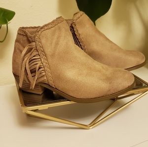 Little Girl’s Tan- Ankle Boots By Sugar, 7M